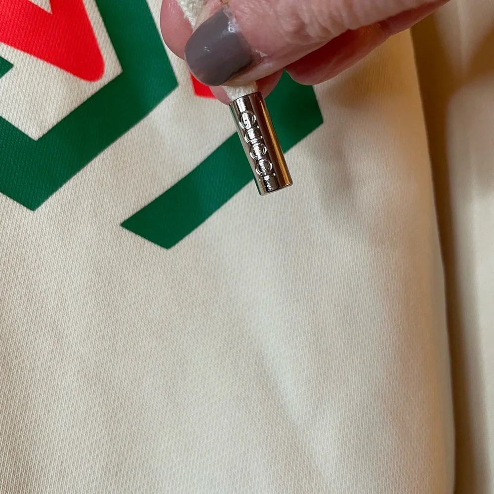Gucci Cream sweatshirt with green and orange detailing Size M